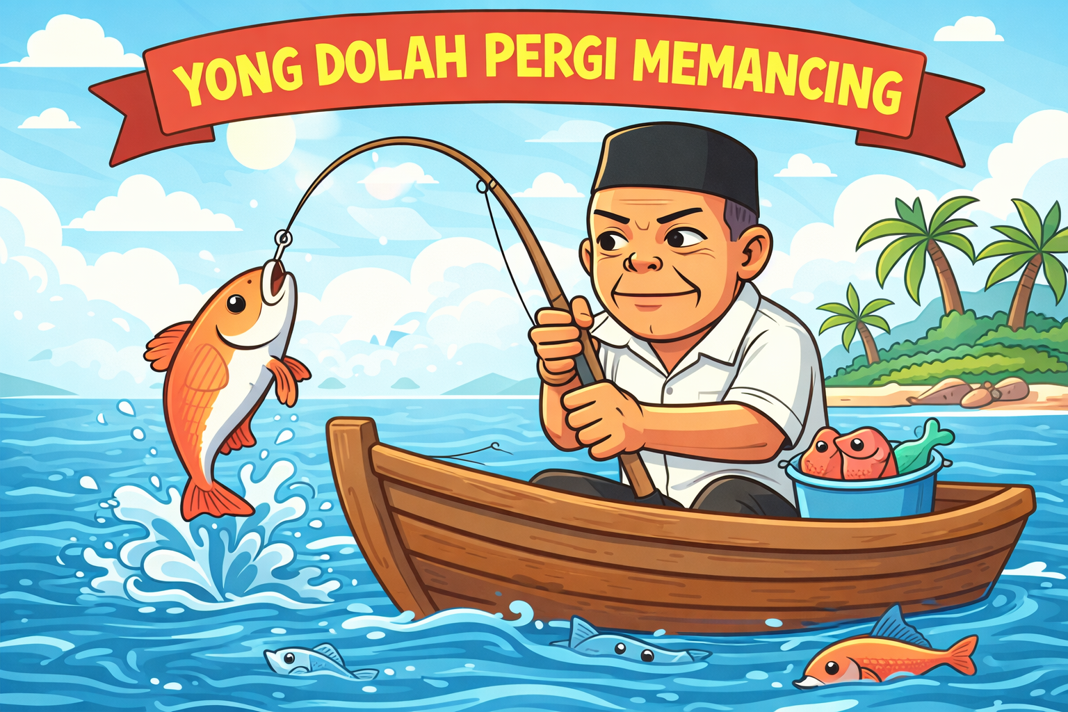 Yong Dolah pergi memancing